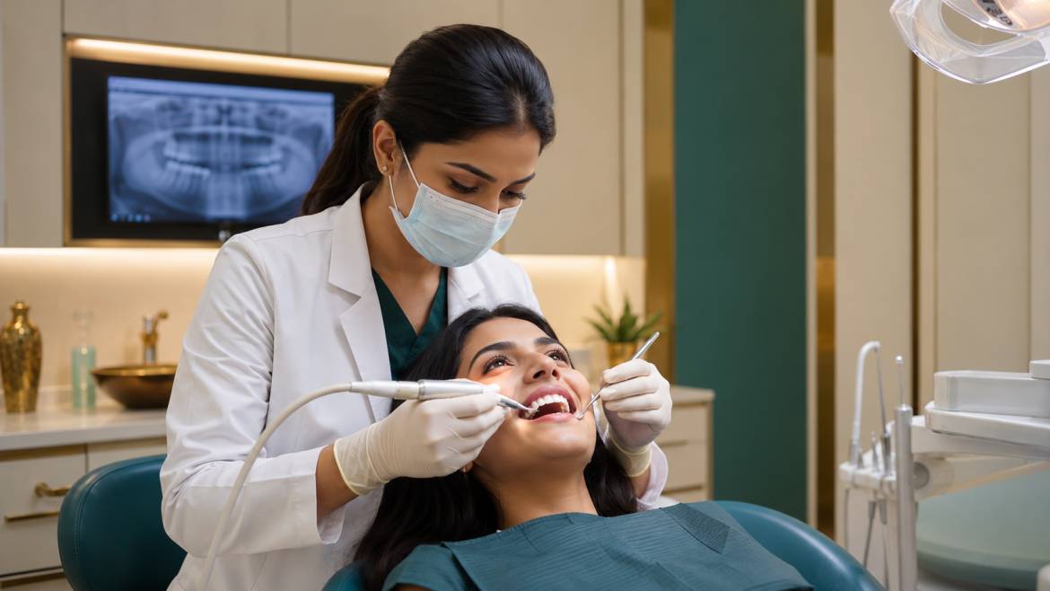 Scaling and polishing professional teeth cleaning Tarasha Dental Clinic South Delhi